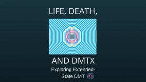 Ad for Psychedelics Today course, Life Death and DMTx: Exploring Extended State DMT.