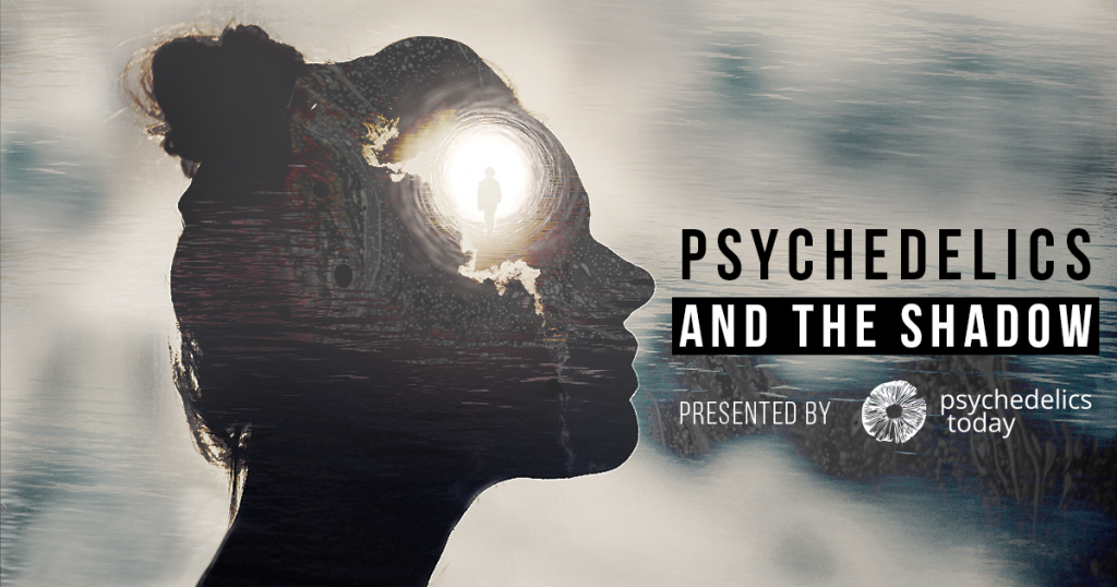 advertisement for Psychedelics Today course, Psychedelics and The Shadow