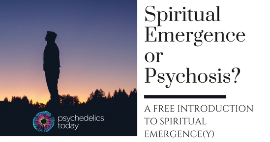 Ad for psychedelics today course, Spiritual Emergence or Psychosis? A Free Introductory Course to Spiritual Emergency