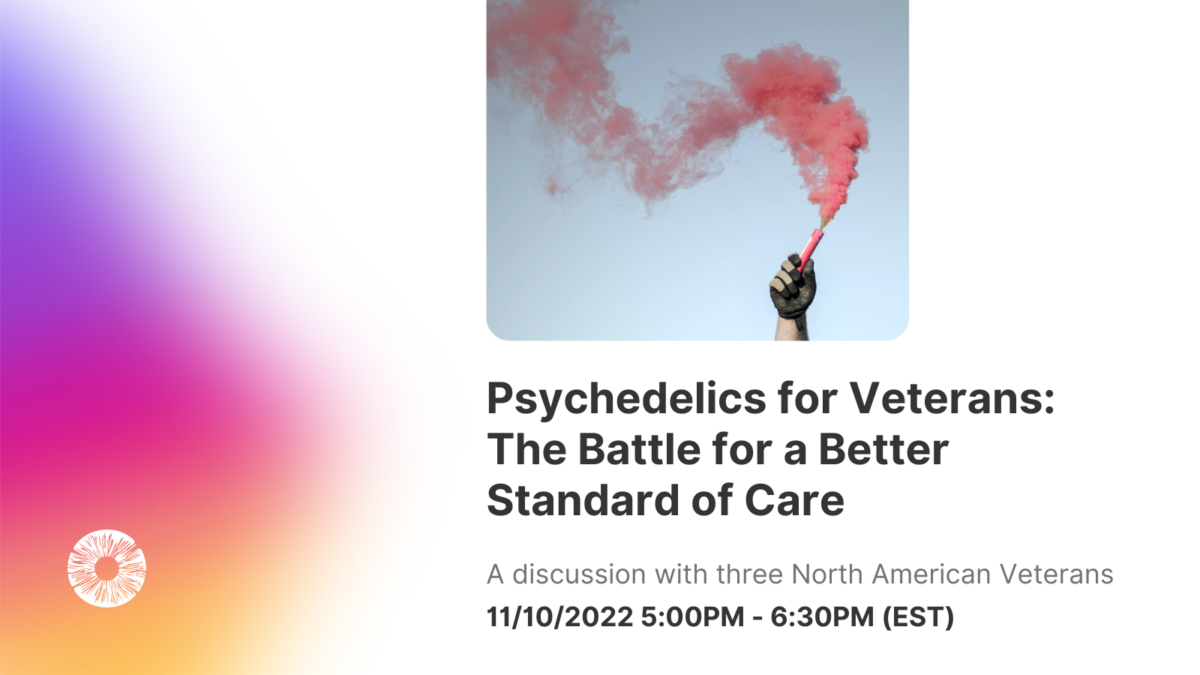 Free Webinar — Psychedelics for Veterans: The Battle for a Better Standard of Care