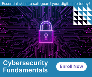 Poster - Cybersecurity Fundamentals Course (300 x 250 px)
